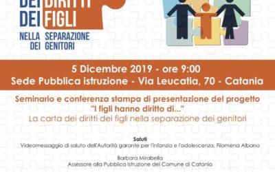 Seminario di presentazione del progetto “I figli hanno diritto di…”