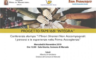 Conferenza stampa progetto FAMI 1651 “Integra” “i minori stranieri non accompagnati