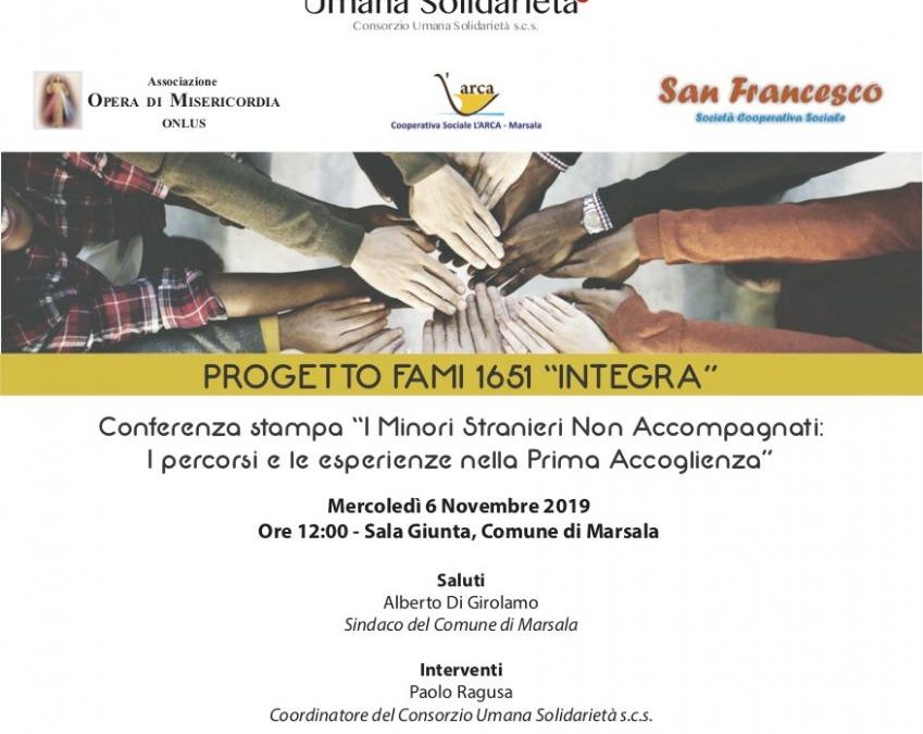 Conferenza stampa progetto FAMI 1651 “Integra” “i minori stranieri non accompagnati