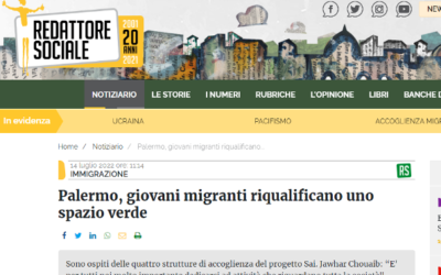 REDATTORE SOCIALE. 14 luglio 2022 – IMMIGRAZIONE Palermo, giovani migranti riqualificano uno spazio verde di Serena Termini