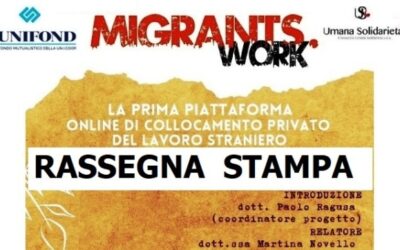 Rassegna Stampa (PDF) – MIGRANTS.WORK Piattaforma privata per Collocamento “privato” online del lavoro straniero – Palermo 08.11.2022