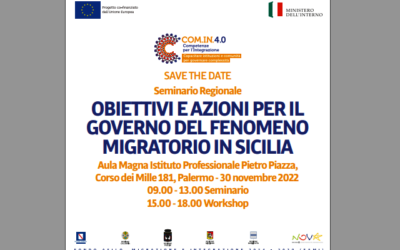 Consorzio Umana Solidarietà e Polo sociale integrato di Trapani al seminario regionale “Obiettivi e azioni per il governo del fenomeno migratorio in Sicilia”