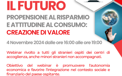 COMUNICATO STAMPA: COSTRUISCI IL FUTURO: WEBINAR SULLA PROPENSIONE AL RISPARMIO E ATTITUDINE AL CONSUMO PER CREARE VALORE